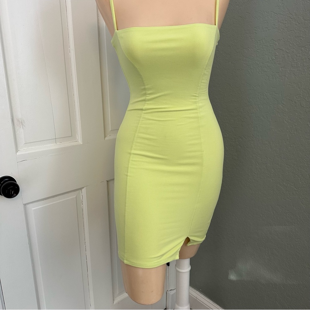 NAKED WARDROBE FRONT SLIT MINI DRESS - Picture 4 of 8